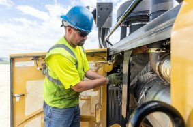The Next Generation D8 dozer has grouped service points and a cab that can be removed in 30 minutes for easy servicing.