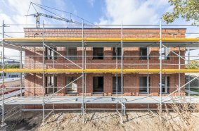 The PERI UP Scaffolding Kit provided safe working areas and access routes for carrying out work on the buildings.