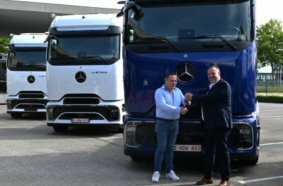 First Belgian eActros 600 vehicles delivered to VM Milktrans and Sovedo Logistics