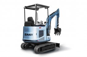 SANY's first electric driven mini-excavator - 2t.