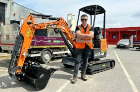 EMS Supplies First Develon Electric Excavators in Ireland