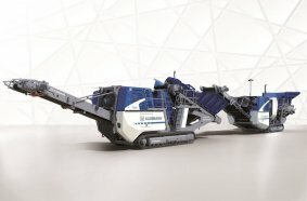 Powerful on its own and in a team: The cone crusher MOBICONE MCO 90i EVO2 and jaw crusher MOBICAT MC 110i EVO2 from Kleemann.