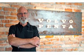 Volvo Penta technical trainer Michael Schubert at the new training facility in Nuremberg, Germany.