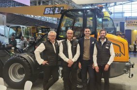 From left to right: Frans van Asseldonk (Sales), Toine Brock (CEO), Fabio Adinolfi (Attorney), and Pim de Boer (Marketing)