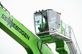 Thanks to the Mastercab cabin with flexible height adjustment and additional camera support, the operator has an optimum view of his working environment. 