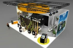 The Continental Tire stand at NUFAM 2025