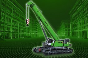 The new 200 ton telescopic crawler crane 6203 E from SENNEBOGEN celebrates its trade fair premiere at bauma 2025 in Munich.
