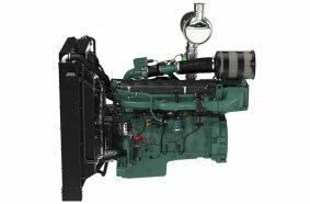 The new Volvo Penta G17 natural gas engine will be on display at CONEXPO.