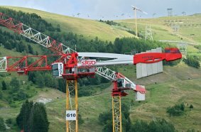 Potain tower cranes triumph in remote French Alps cable car project