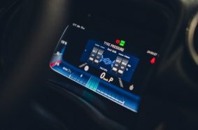 LCD instrument Panel in the all-new FUSO Canter