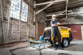Time-tested Kaeser quality – now available in electric-powered models. The portable compressors can be used under the most stringent operating restrictions.