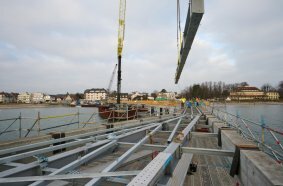 The heaviest loads during this project were steel construction elements weighing four tonnes each.