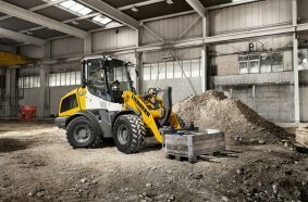 The Liebherr L 507 E is also suitable for indoor use as it produces zero CO2 emissions on site.