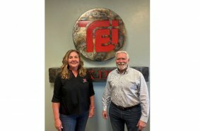 Sue Frank, TEI Rock Drills President & Mike Flannery, CEO Entegra Attachments