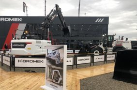 HİDROMEK booth at bauma