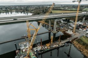 A Liebherr LR 1250 crawler crane, manufactured in Nenzing (Austria) made the assembly possible.