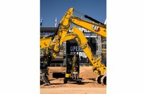 Cat® excavators on Operator Stadium during CONEXPO-CON/AGG 2023.