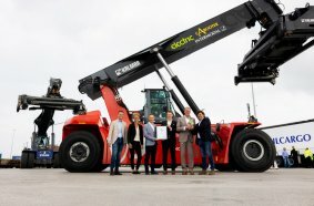 Kalmar Electric Reachstacker at Cabooter Group’s Greenport Venlo intermodal terminal