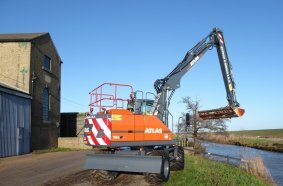 ATLAS 165W Excavator Delivered to Sutton and Mepal Internal Drainage Board