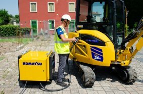 Komatsu extends electric mini excavator range with PC26E-6