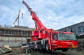 Additional features on the cranes include winter tires, auxiliary heaters for both the upper and lower cabs, and LED front and work lights to ensure optimal visibility in low-light conditions.