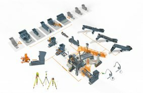 The modular concept of the Wirtgen offset slipform pavers enables the production of a wide range of monolithic concrete profiles.