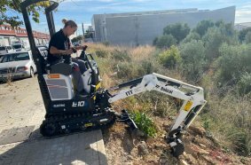 First Bobcat Electric Mini-Excavator in Spain for Rent