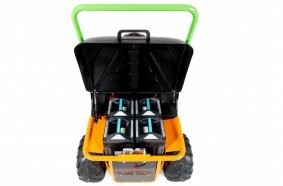 The innovation from AS-Motor: Electric high grass ride-on mower with rechargeable battery system