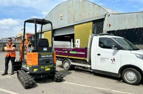EMS Supplies First Develon Electric Excavators in Ireland
