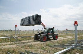 Bobcat machinery plays a key role in the construction of one of Italy´s largest agro-photovoltaic plants