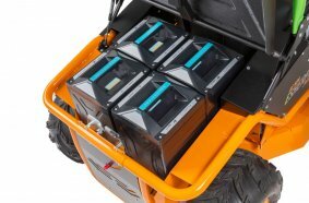 The innovation from AS-Motor: Electric high grass ride-on mower with rechargeable battery system