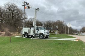 Line Truck on Trax 