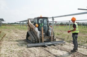 Bobcat machinery plays a key role in the construction of one of Italy´s largest agro-photovoltaic plants