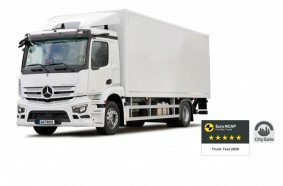 Euro NCAP awards five stars for the high safety level of Mercedes-Benz Trucks
