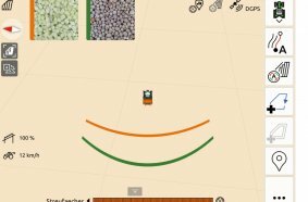 Each fertiliser has individual properties which affect the settings. For example, the shape and position of SectionControl depend on the specific throwing distance.