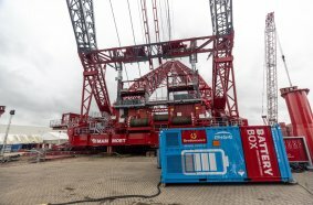World’s strongest land-based crane completes fully electric operations testing