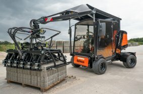 The new Optimas PaveJet S24 paving machine has a powerful Kubota engine and, with a height of just 1,980 mm, is suitable for underground car parks.