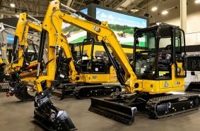 In the West Hall, Caterpillar highlights solutions built for small and growing customers.