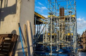 Flexible scaffolding solution: Ringlock is used at POST Rotterdam.