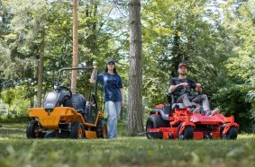 The innovation from AS-Motor: Electric high grass ride-on mower with rechargeable battery system