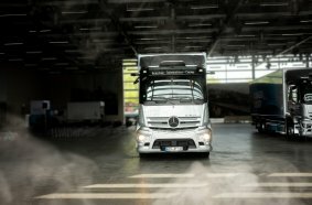 Kickoff for the eActros Roadshow: Across Europe with All-electric Trucks