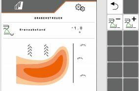 Intuitive and variable adjustment when border spreading. Simply enter the desired result and drive off.