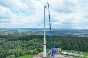 The LR 1800 1-0 can work at wind speeds of up to 13.4 m/s.