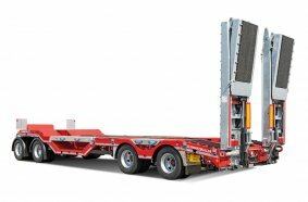 4-axle low loader trailer - Safe transport for heavy construction machinery