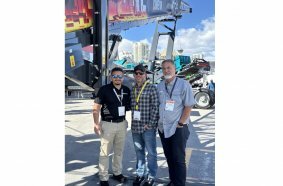 Alex Cacabelos, Regional Sales Manager, Sy Harrison, Owner of Sync Aggregates and Paul Jeo, Sync Aggregate Sales Specialist