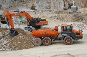 Develon Quarry and Construction Range Excels at Hillhead 2024