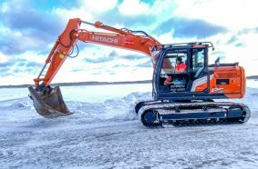 Hitachi excavator