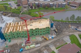 Potain self-erecting cranes in action around the world.