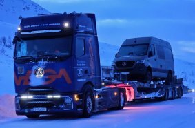 Premiere at the Arctic Circle: VEGA’s eActros 600 conquers the eNordkapp Challenge as the first battery-electric truck