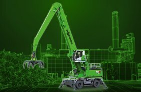 New material handler with hybrid system for demanding scrap recycling: The SENNEBOGEN 850 G Hybrid